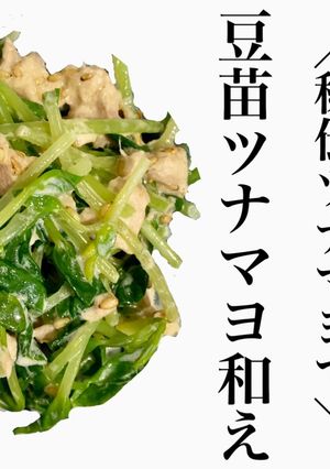 豆苗ツナマヨ和え-レシピのメイン写真