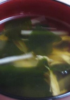 蒸し鶏とわかめのスープ♫♬♫-レシピのメイン写真