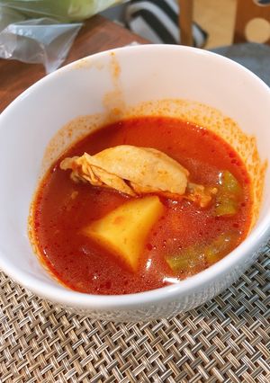 栄養たっぷり！鶏肉のトマトスープ-レシピのメイン写真