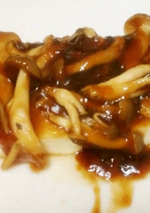 ☆男飯☆０２９　きのこ餡かけ豆腐ステーキ-レシピのメイン写真