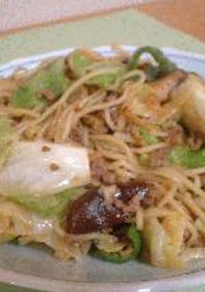 挽肉と野菜のピリ辛焼きそば-レシピのメイン写真