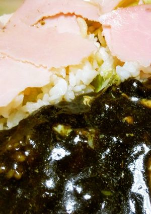 巣ごもりカレハン＆ハムのランチボウル-レシピのメイン写真