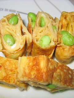あまった枝豆で卵焼✿-レシピのメイン写真