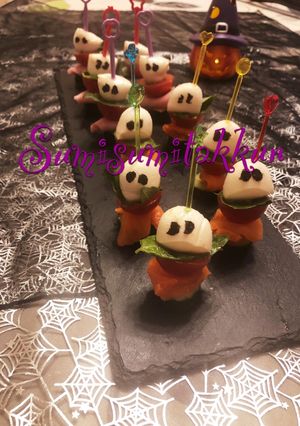 ハロウィン♪骸骨ピンチョス☆-レシピのメイン写真
