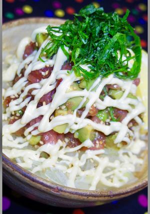 男と女のロマン！まぐろの漬け丼！ポキ丼！-レシピのメイン写真