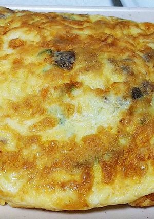 なめこと葱の玉子焼き-レシピのメイン写真