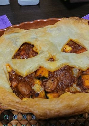 市販品に頼る！楽々ハロウィンミートパイ-レシピのメイン写真