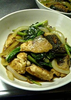 ごまさばとほうれん草の炒め物-レシピのメイン写真