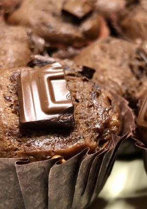 超簡単！プロテインチョコバナナマフィン-レシピのメイン写真
