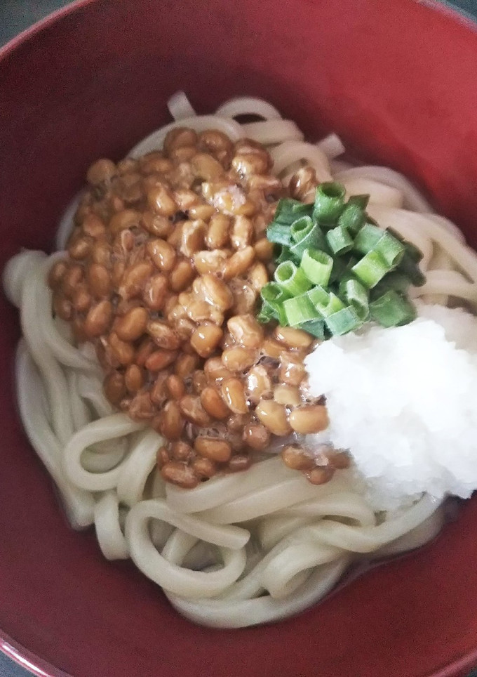 簡単お昼ご飯 納豆うどん-レシピのメイン写真