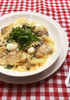 ブリの味噌クリームパスタ-レシピのメイン写真