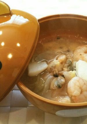 簡単美味しい♡シーフードミックスの味噌汁-レシピのメイン写真