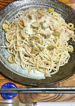 ツナとオリーブのパスタ-レシピのメイン写真
