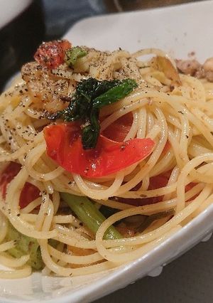 イワシの水煮缶のペペロンチーノ-レシピのメイン写真