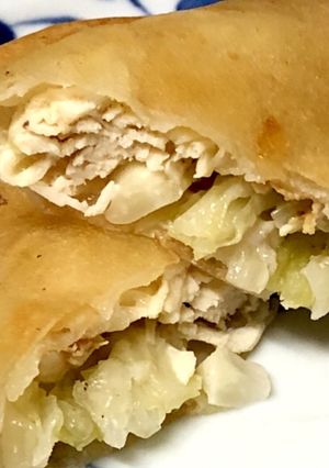 ローストチキンのリメイクで春巻き-レシピのメイン写真
