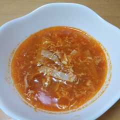 冷凍トマトの中華風スープ-レシピのメイン写真