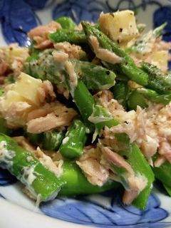 ☆アスパラとシーチキンとチーズのサラダ☆-レシピのメイン写真