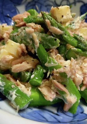 ☆アスパラとシーチキンとチーズのサラダ☆-レシピのメイン写真