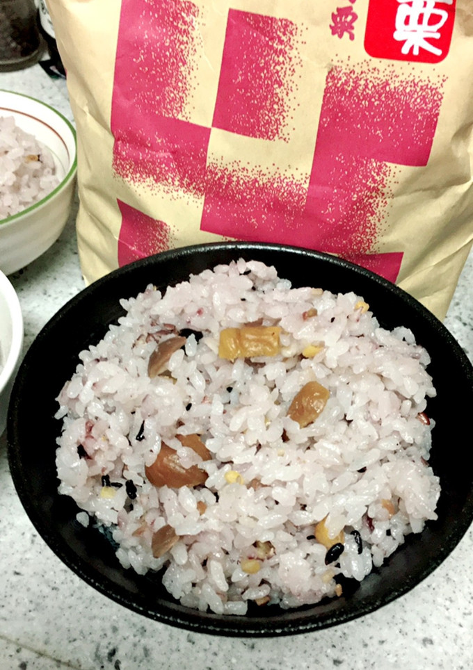 甘栗で簡単栗ご飯！ 十五穀米入り-レシピのメイン写真