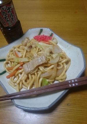 津山 ホルモンうどん（B級グルメ）-レシピのメイン写真