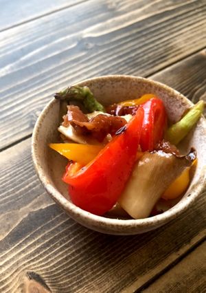作り置き★彩野菜の梅肉マリネ-レシピのメイン写真