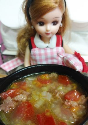 リカちゃ♡セロリ トマト ABCスープꕤ-レシピのメイン写真