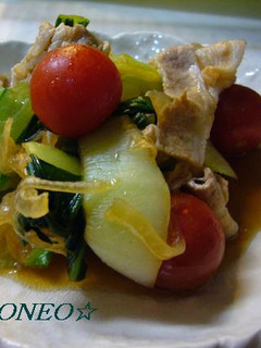 豚肉とチンゲン菜のさっぱりサラダ-レシピのメイン写真