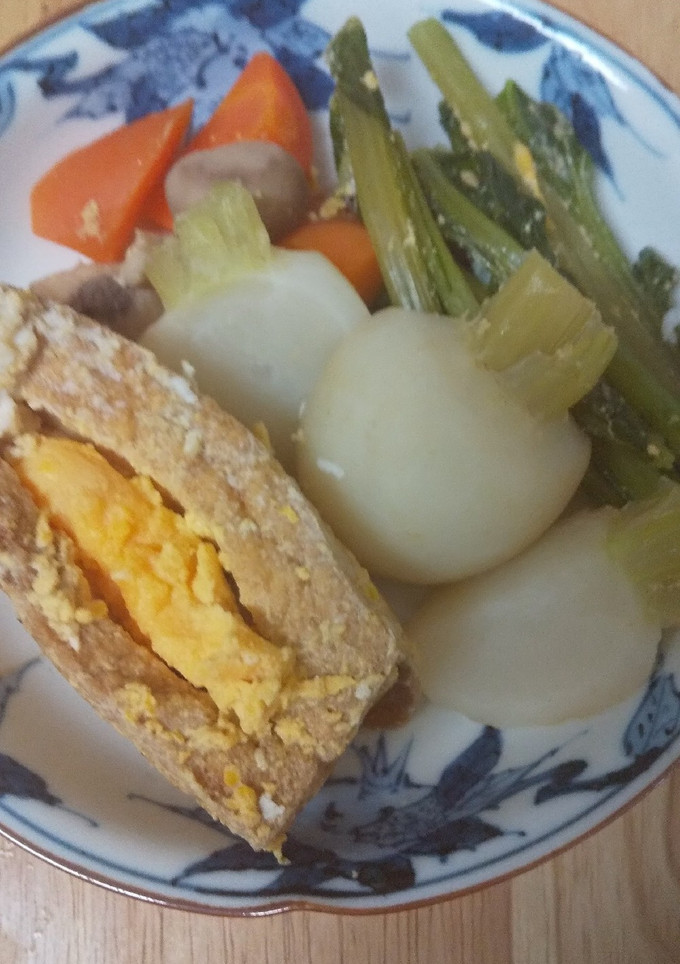 かぶと卵入り厚揚げの煮物-レシピのメイン写真