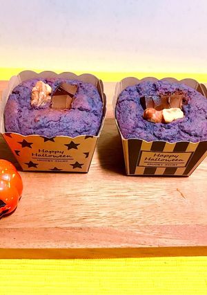 ハロウィンに♡紫いものカップケーキ-レシピのメイン写真