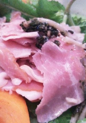 生ハムと柿のサラダパスタ★シソヴェーゼ♪-レシピのメイン写真