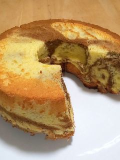 コーヒーのマーブル シフォンケーキ-レシピのメイン写真