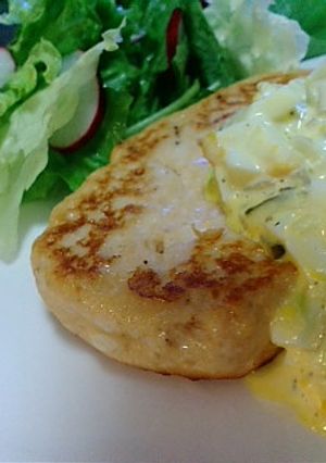 ほんのりピンク色な☆鮭バーグ☆-レシピのメイン写真