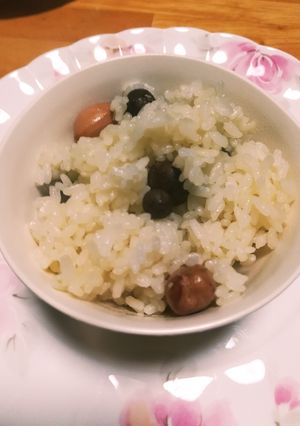 茅乃舎出汁でむかごと生落花生の炊き込ご飯-レシピのメイン写真