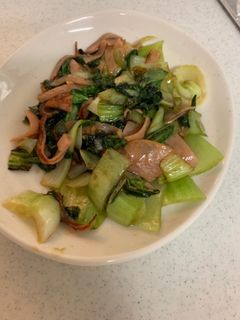 青梗菜とハムの炒め和え-レシピのメイン写真