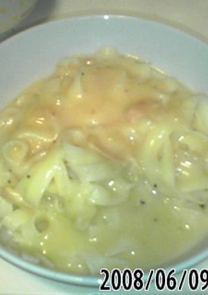 簡単★居酒屋風・きしめんパスタ♪-レシピのメイン写真