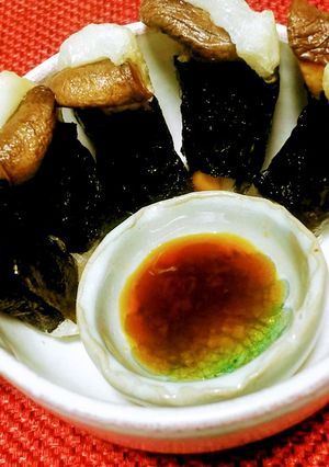 エリンギとお餅の海苔巻焼き-レシピのメイン写真
