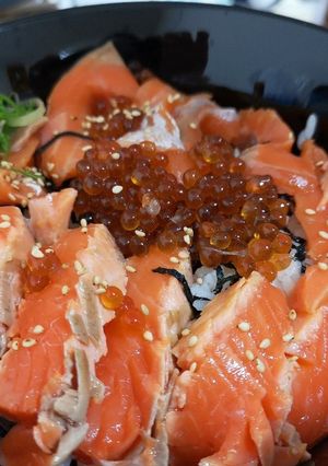 漬け焼きサーモンの親子丼-レシピのメイン写真