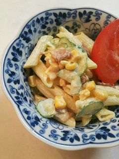 コーンベーコン ペンネ(マカロニ)サラダ-レシピのメイン写真