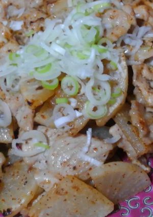 大根と豚肉の粒マスタード炒め-レシピのメイン写真