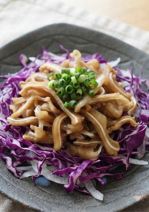 調味料2つ!ミミガーと紫キャベツのサラダ-レシピのメイン写真