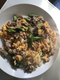 アスパラ炒り卵-レシピのメイン写真