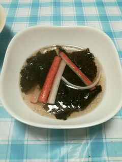 海苔とかまぼこのスープ-レシピのメイン写真