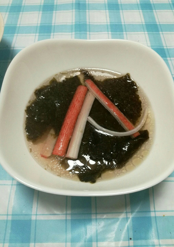 海苔とかまぼこのスープ-レシピのメイン写真
