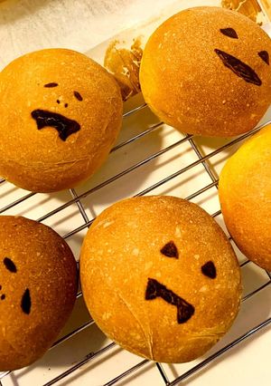ハロウィンかぼちゃパン-レシピのメイン写真