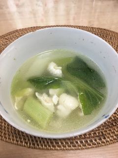 鶏皮でスープ-レシピのメイン写真