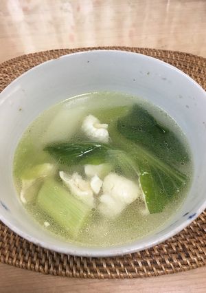 鶏皮でスープ-レシピのメイン写真