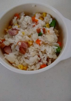 離乳食完了期☆レンジで簡単チャーハン-レシピのメイン写真