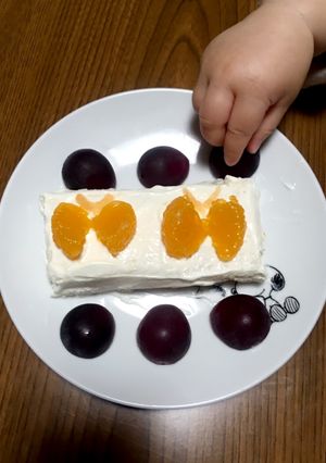 1才バースデー☆ちょうちょのケーキ-レシピのメイン写真