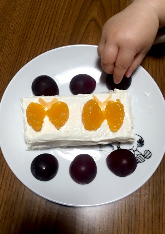 1才バースデー☆ちょうちょのケーキ-レシピのメイン写真