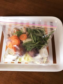鍋の材料を冷凍!-レシピのメイン写真